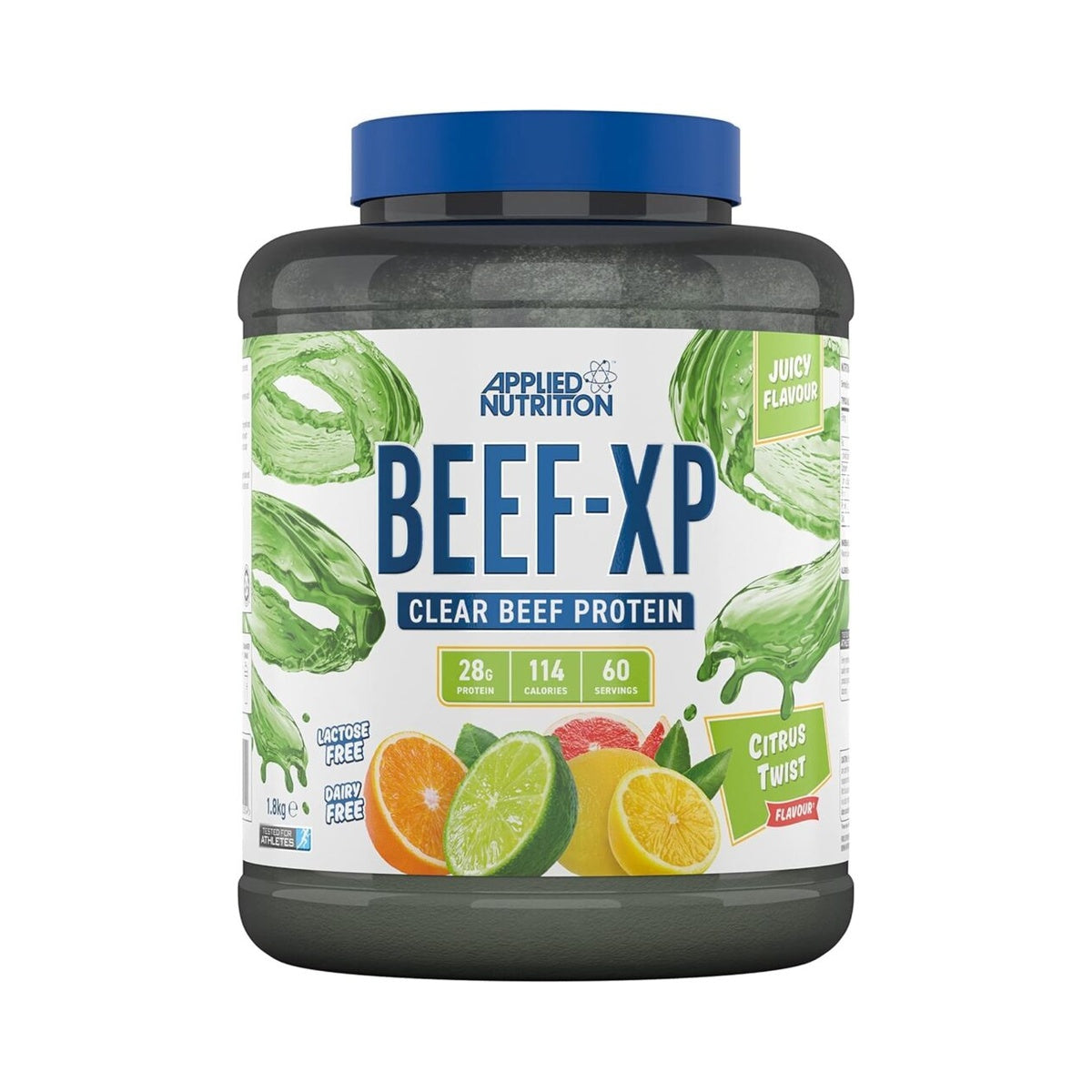 Applied Nutrition Beef XP - Clear Hydrolysed Beef Protein Isolate, Fruit Juice Style, Dairy Free Beef Protein Powder, Lactose Free, Zero Sugar, Low Fat, 1.8kg - 60 Servings