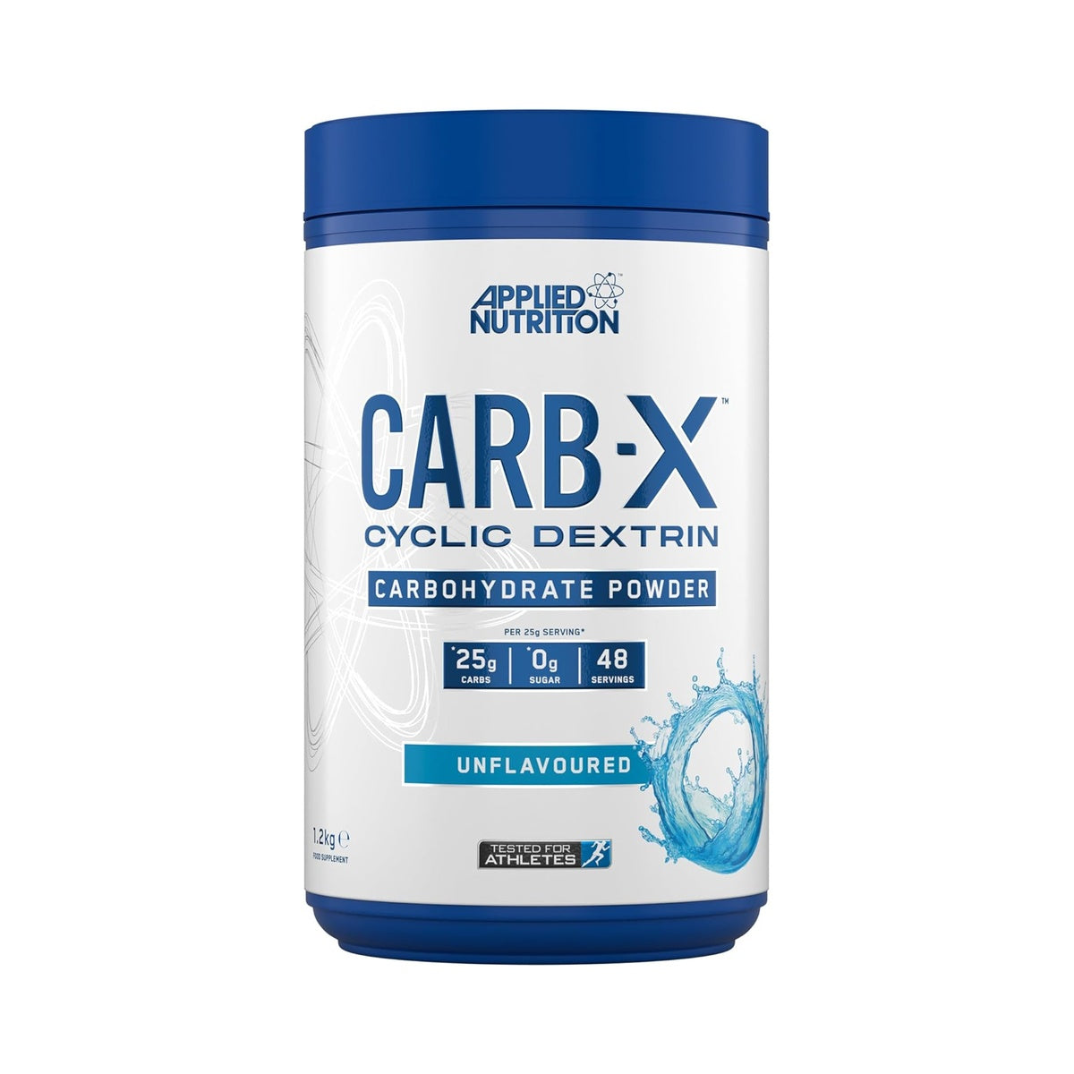 Applied Nutrition Carb X Highly Branched Cyclic Dextrin Carbohydrates, Intra & Post Workout Carbs Powder, Fuel Training & Recovery, Vegan, Gluten Free, Sugar Free, 1.2kg 48 Servings