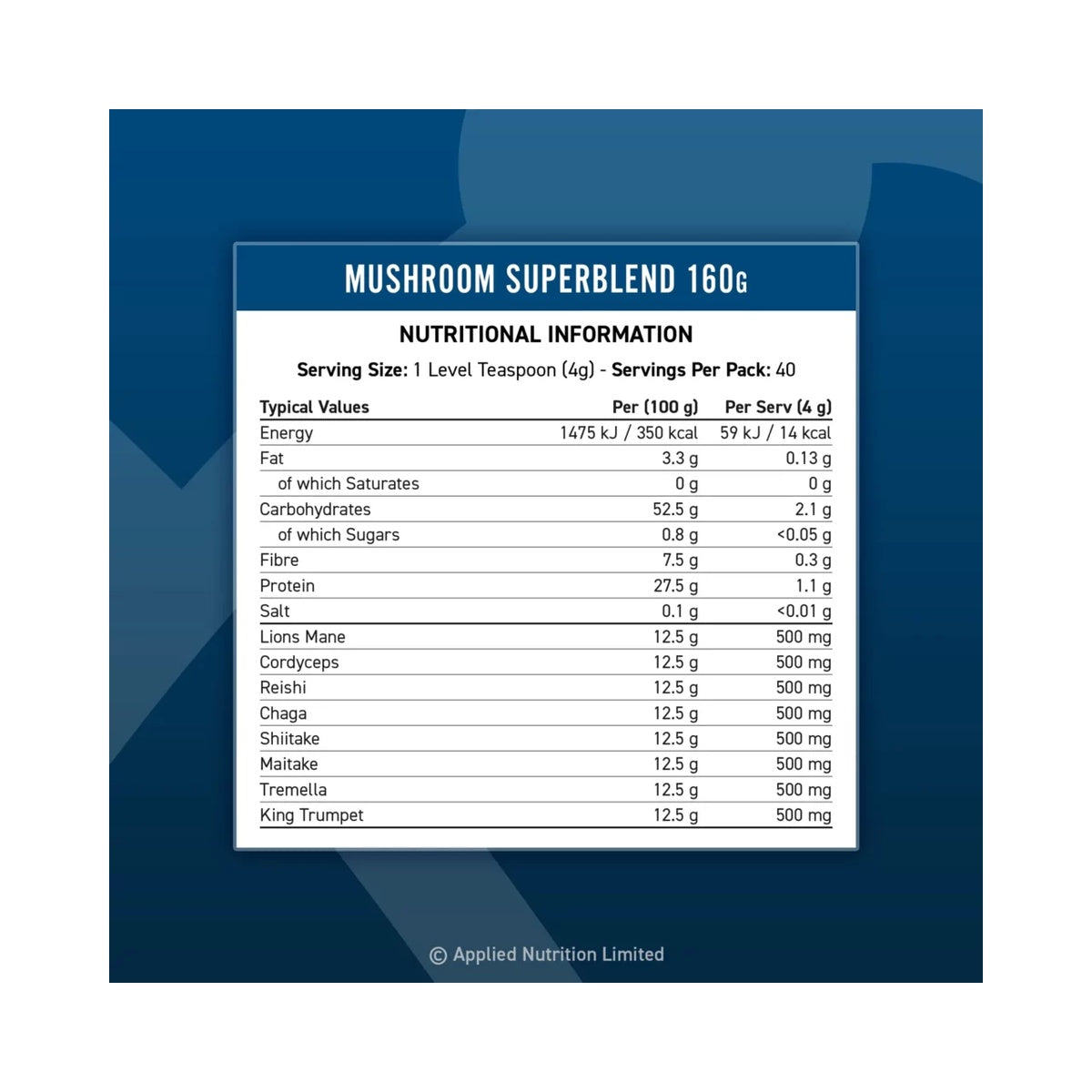 Applied Nutrition Mushroom Superblend