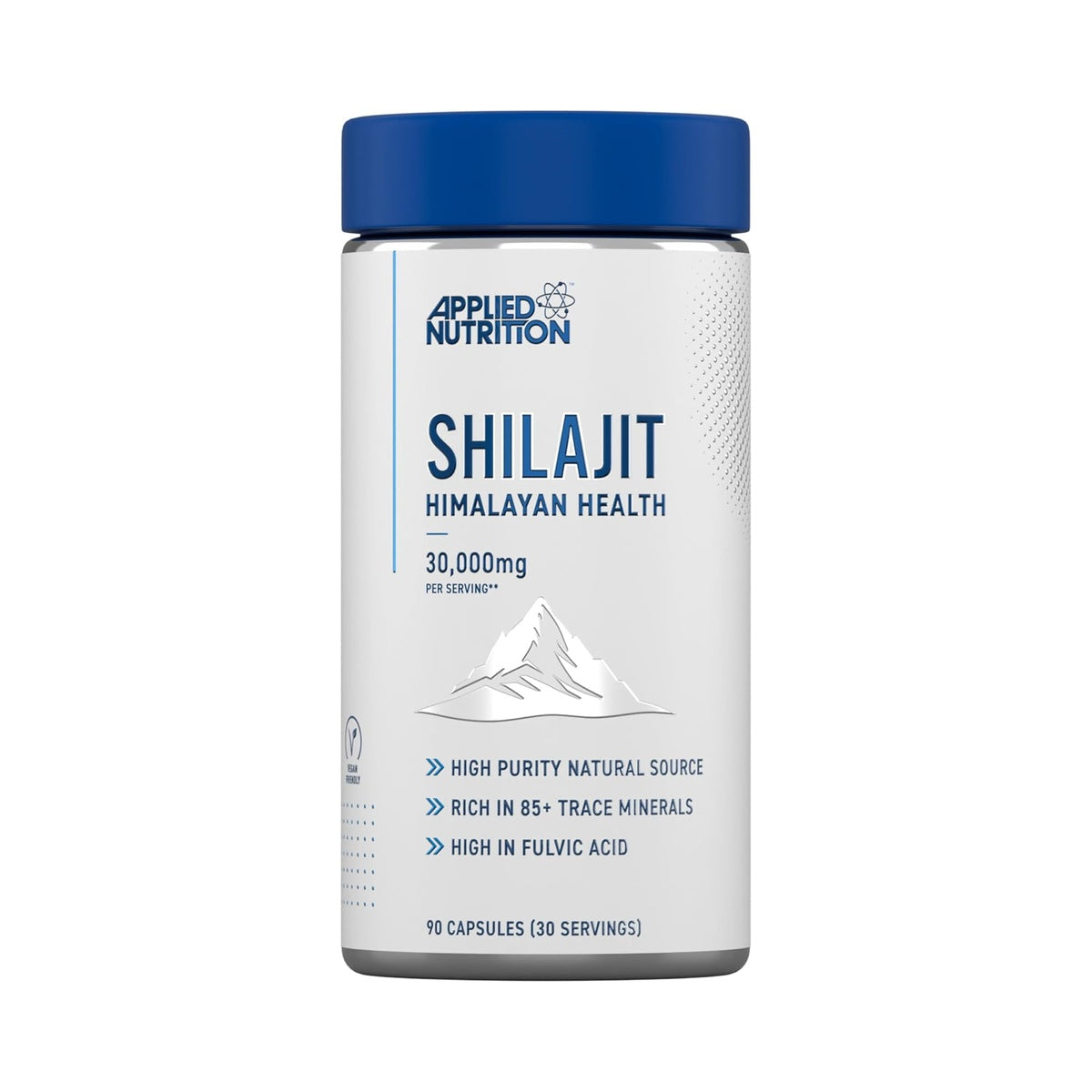 Applied Nutrition Shilajit Capsules 30,000mg – Pure Himalayan Shilajit Supplement 85+ Minerals for Energy + Immunity - High Strength Antioxidant - 90 Capsules (30 Servings)