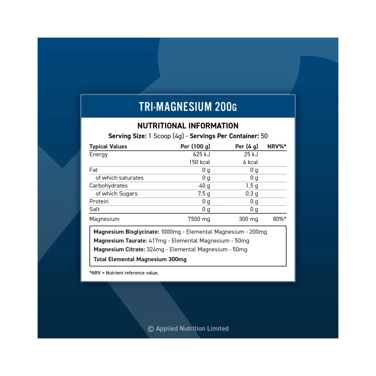 Applied Nutrition Tri-Magnesium Powder