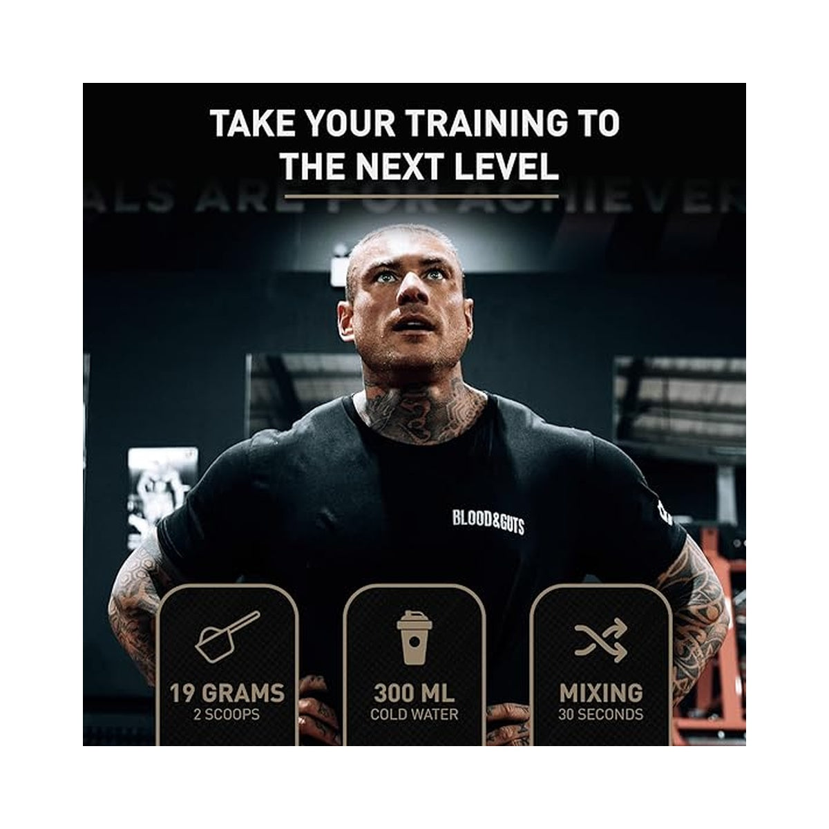 DY Nutrition - Blood and Guts Pre Workout Powder, 380g - High Strength Preworkout with 350mg Caffeine, Citrulline Malate, Beta Alanine, Arginine AKG, L-Tyrosine, Vitamin B3 for Men & Women