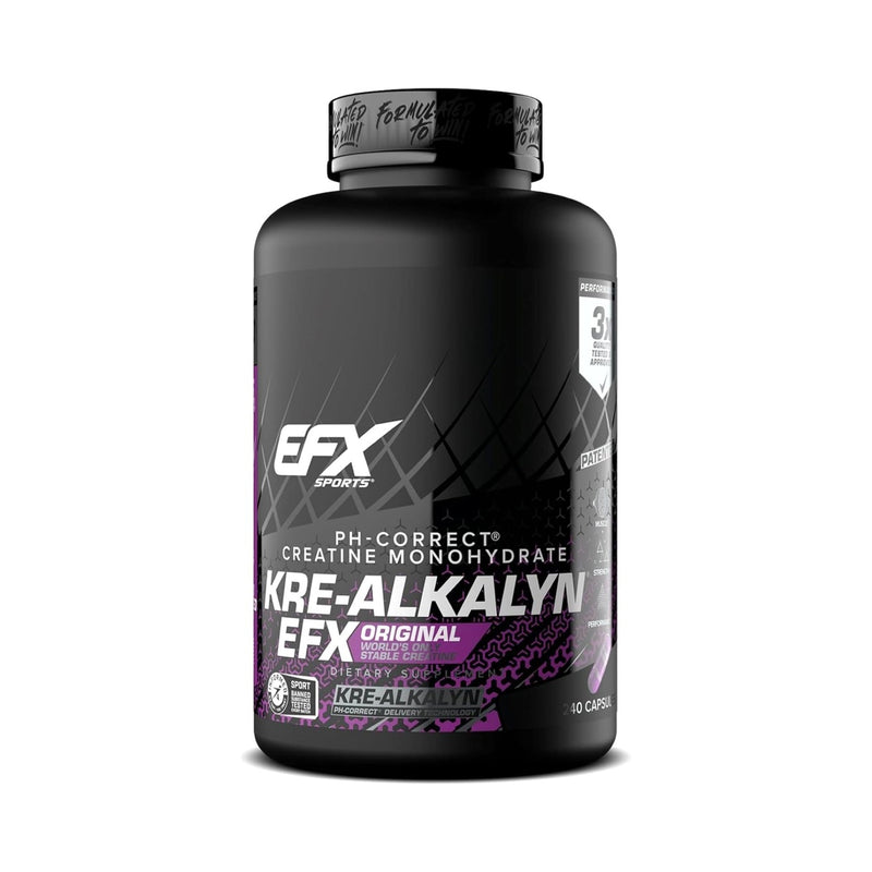 EFX Sports Kre-Alkalyn EFX | pH Correct Creatine Monohydrate Pill Supplement | Strength, Muscle Growth & Performance