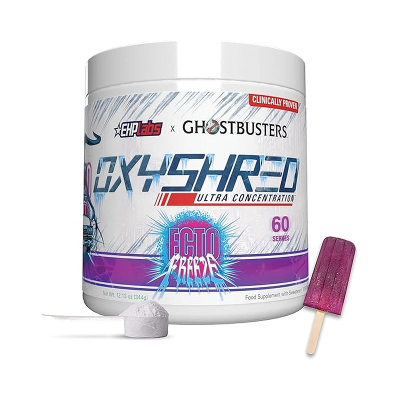 EHPlabs OxyShred Thermogenic Pre Workout Powder & Shredding Supplement. Clinically Proven, Acetyl L Carnitine, Energy Boost Drink, 60 Serve