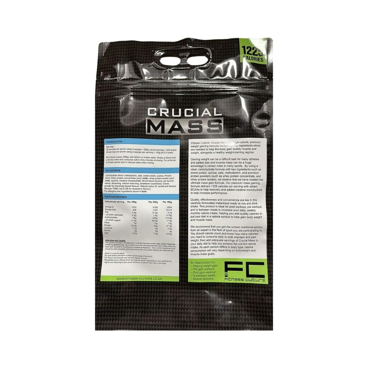 Fitness Culture Crucial Mass Premium Mass Gainer (6kg)