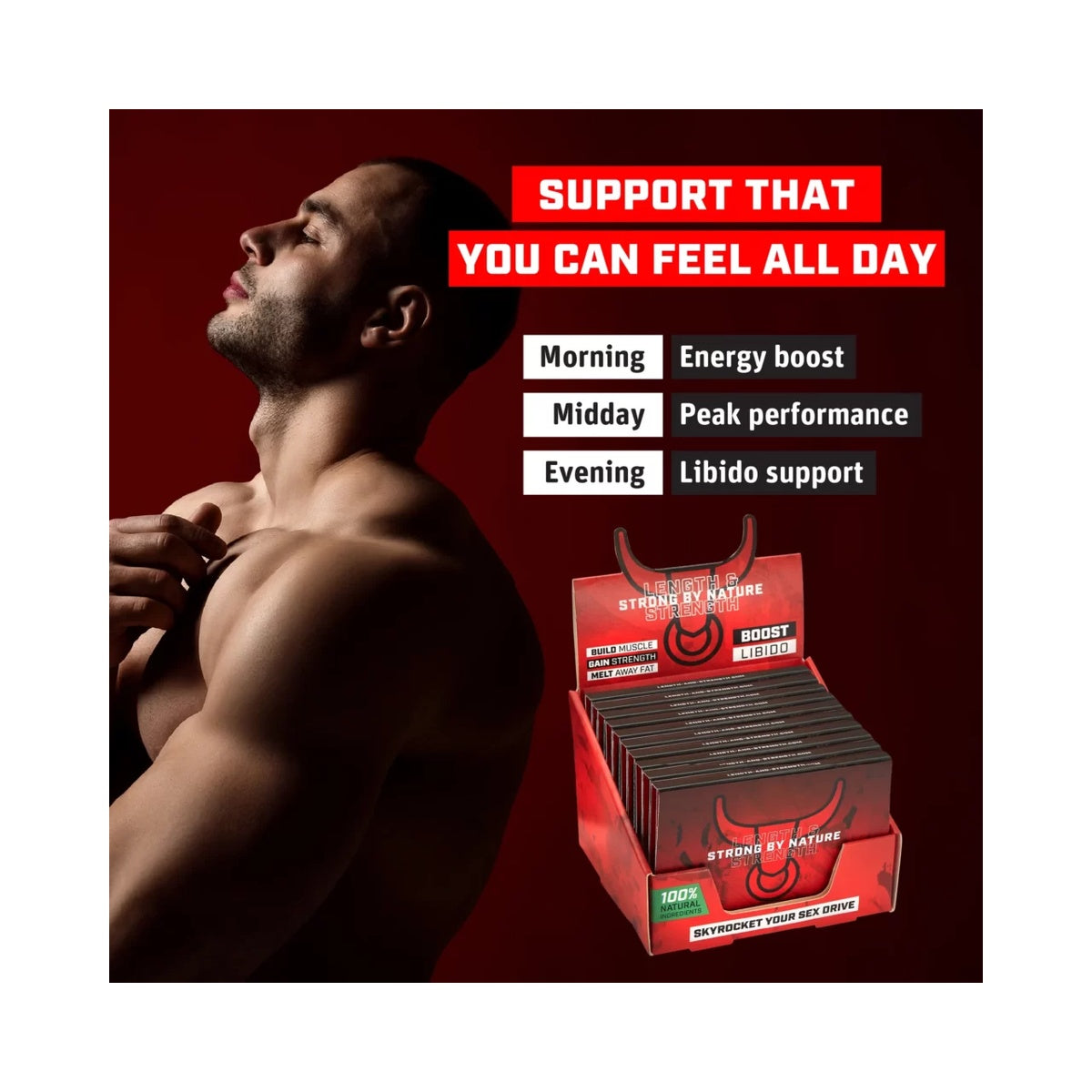 Length & Strength - Natural Testosterone Booster for Men