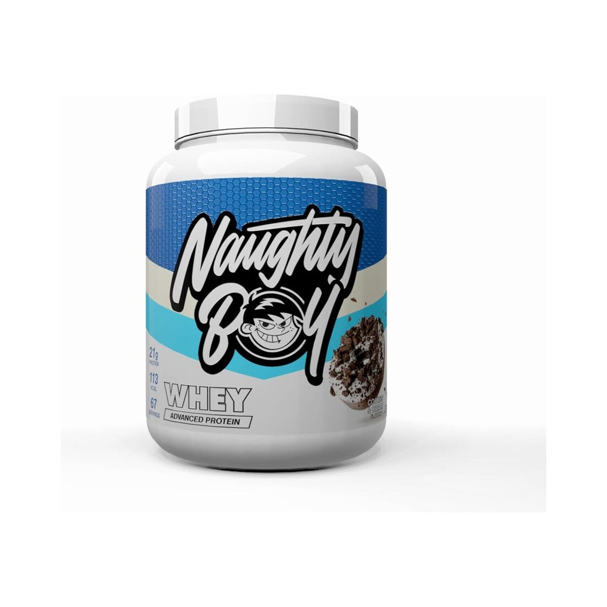 Naughty Boy Advanced 100% Whey Protein Powder.