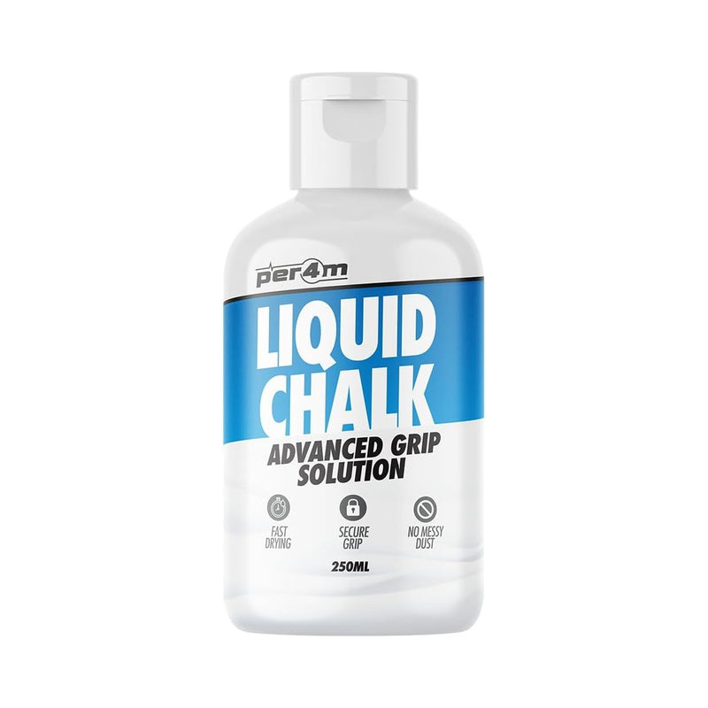 per4m Advanced Formula Liquid Chalk | Sweat Free Hands & Better Grip | Used for Weight Lifting, Bodybuilding, Power Lifting, Crossfit, Rock Climbing | 250ml